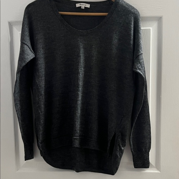 Madewell Sweaters - Madewell Charcoal Gray Crew Neck Sweater